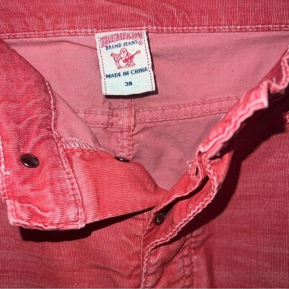 Rare Vintage  2011 True Religion MEN RED GENO Corduroy Pants 38